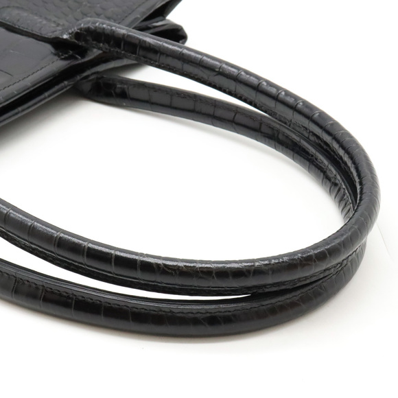 Longchamp Longchamp Roseau Leather Tote Bag Black Leather Tote Bag - Picture 4 of 8